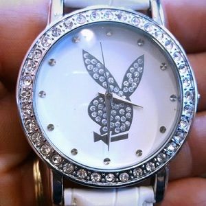 Rhinestone Playboy Watch